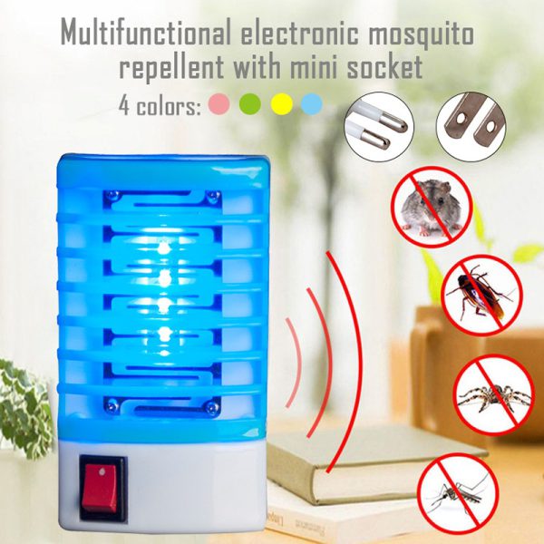 1 Piece Socket Electric 220v Mini Mosquito Lamp Led Insect Mosquito Repeller Killing