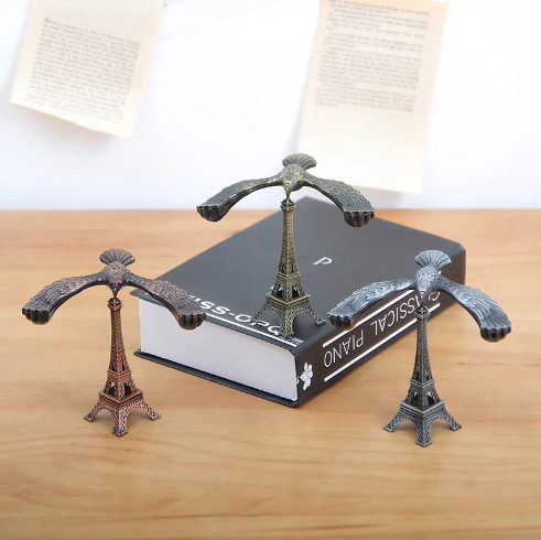 Self-Balancing Eagle with Eiffel Tower Toy