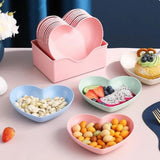 8Pcs Heart Shaped Dish Plate