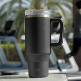 TYESO® Mega-Capacity Sill-Proof Stainless Steel Tumbler with Straw & Cleaning Brush (1200ml) (TS-8868)