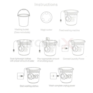 Portable Turbine Ultrasonic Washing Machine