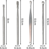 Ear Scoop Ear Cleaner Earwax Remover Wax Removal Tool Earpick Sticks Curette Ear Pick Cleaning Ear Cleanser Spoon Health Care Earpick Black