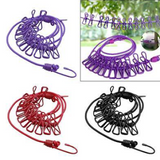 Hanging telescopic clothesline